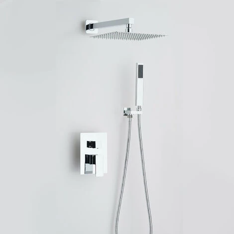 DP Grifería - Set De Ducha Empotrado, Monomando, Acabado En Cromo Modelo Arenas 3 DP Grifería - Set De Ducha Empotrado, Monomando, Acabado En Cromo Modelo Arenas