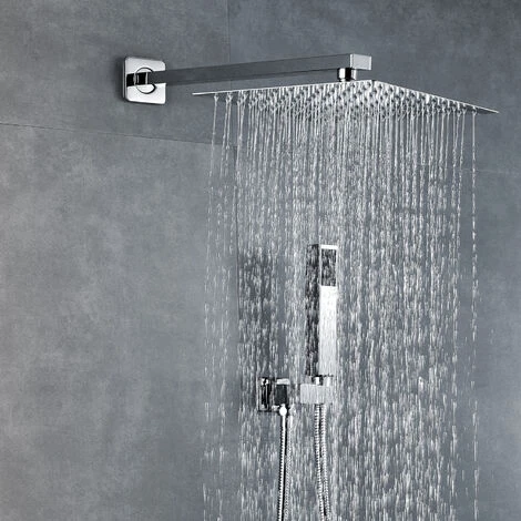 DP Grifería - Set De Ducha Empotrado, Monomando, Acabado En Cromo Modelo Arenas 4 DP Grifería - Set De Ducha Empotrado, Monomando, Acabado En Cromo Modelo Arenas - Imagen 2