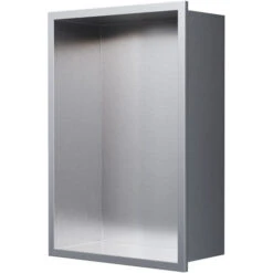 Hornacina De Acero Inoxidable NT203010X - 20 X 30 X 10 Cm (Ancho X Alto X Fondo) - Color Seleccionable:Acero Inoxidable Cepillado -Hogar Baño Tienda 50684787 3