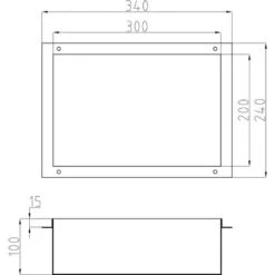Hornacina De Acero Inoxidable NT203010X Sin Borde - 20 X 30 X 10 Cm (Ancho X Alto X Fondo) - Color Seleccionable:Acero Inoxidable Cepillado -Hogar Baño Tienda 50684876 5