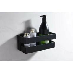 Estante De PVC Negro Rectangular Imex ANG005 5 Estante De PVC Negro Rectangular Imex ANG005 -Hogar Baño Tienda 51803549 2