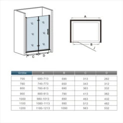 Mamparas De Ducha Puerta Plegable Cristal 6 Mm Antical 70x185cm -Hogar Baño Tienda 5498345 5