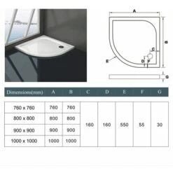 Mamparas De Ducha Semicircular Abatible 6mm Antical 80x80x195cm Con Plato De Ducha -Hogar Baño Tienda 5498357 5