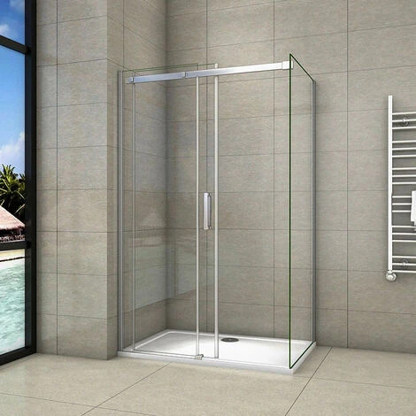 Mamparas De Ducha Corredera Moderna 8mm Antical Angular 115x100x195cm 3 Mamparas De Ducha Corredera Moderna 8mm Antical Angular 115x100x195cm - Imagen 2