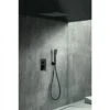 Conjunto Ducha Monomando Empotrado Volga Negro Mat IMEX GET015/NG -Hogar Baño Tienda 56342409 1