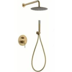 Conjunto Ducha Monomando Empotrado Line Oro Cepill IMEX GPD038/OC