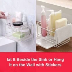 Soporte De Esponja Para Fregadero De Cocina Organizador De Fregadero De Cocina Debajo Del Fregadero Almacenamiento De Fregadero De Cocina Organizador De Fregadero Almacenamiento De Fregadero Organizad 9 Soporte De Esponja Para Fregadero De Cocina Organizador De Fregadero De Cocina Debajo Del Fregadero Almacenamiento De Fregadero De Cocina Organizador De Fregadero Almacenamiento De Fregadero Organizad -Hogar Baño Tienda 56882968 3