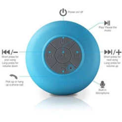 Altavoz De Ducha Bluetooth 3.0 Resistente Al Agua, Altavoz Portátil Manos Libres Con Micrófono Integrado, Tiempo De Reproducción De 6 H, Botones De Control Y Ventosa Dedicada Para Duchas, Baño, Piscin 11 Altavoz De Ducha Bluetooth 3.0 Resistente Al Agua, Altavoz Portátil Manos Libres Con Micrófono Integrado, Tiempo De Reproducción De 6 H, Botones De Control Y Ventosa Dedicada Para Duchas, Baño, Piscin -Hogar Baño Tienda 56888602 5
