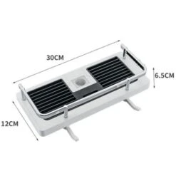 Estante De Ducha Sin Taladrar Estantes De Ducha Colgantes Soportes De Accesorios De Ducha Con Dos Ganchos Y Gancho De Cabezal De Ducha Para Traje [24 Mm-25 Mm] Riel, -Hogar Baño Tienda 56889077 5