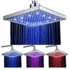 Cabezal De Ducha Fijo De Tres Colores, Rociador De Control De Temperatura Del Baño Superior, Cabezal De Ducha LED, Control De Temperatura Del Agua 30 Cm -Hogar Baño Tienda 56928455 1