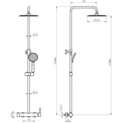 GME Conjunto De Ducha Telescópica INVERTER R ORO Monomando -Hogar Baño Tienda 57163945 3