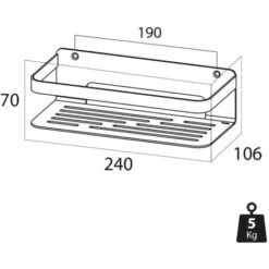 Cesta Para Cuarto De Baño Caddy Cromado 1400030346 Tiger -Hogar Baño Tienda 5749944 3