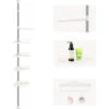 Estantes De Esquina Para Baño De 4 Niveles, Telescópico, De Acero Inoxidable, Organizador De Estante De Almacenamiento -Hogar Baño Tienda 58503399 1