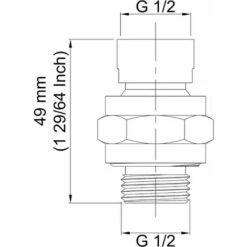 Accesorios De Ducha Alcachofa De Ducha Alcachofa De Ducha Adaptador De Cabeza Esférica Extensión De Brazo De Ducha Ajustable De Latón Montaje Universal Cromo Pulido (PSB101 Negro Mate) -Hogar Baño Tienda 58663614 3