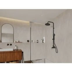 Columna De Ducha AITA De Acero Inoxidable Negro Mate - 127 Cm - Venta-unica -Hogar Baño Tienda 59223824 2