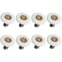 8 Pcs Ruedas Para Puerta De Ducha 19mm Ruedas Mampara Ducha Con Tornillos