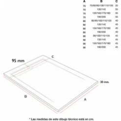 Plato De Ducha Pizarra SMART BLANCO 70x70 Cm 10 Plato De Ducha Pizarra SMART BLANCO 70x70 Cm -Hogar Baño Tienda 60152724 4