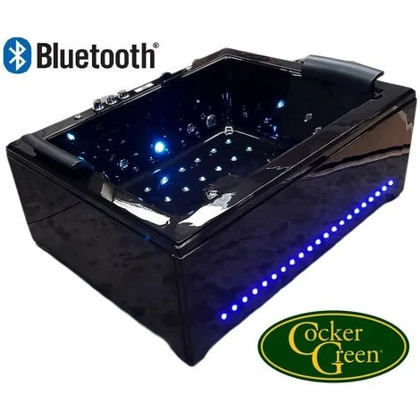 Bañera De Hidromasaje Seychelles Negra Con 40 Jets Jets CON LUZ 3 Bañera De Hidromasaje Seychelles Negra Con 40 Jets Jets CON LUZ