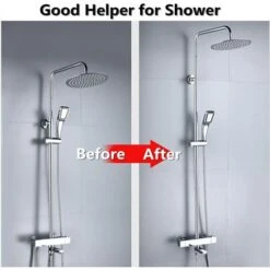 Brazo De Ducha Brazo De Extensión Tubo De Manguera De Acero Inoxidable Para Cabezal De Ducha De Baño, Tamaño De Rosca G1/2 Pulgadas, 201 Con Revestimiento De Cromo(6 Pulgadas,1/2） -Hogar Baño Tienda 63835974 5