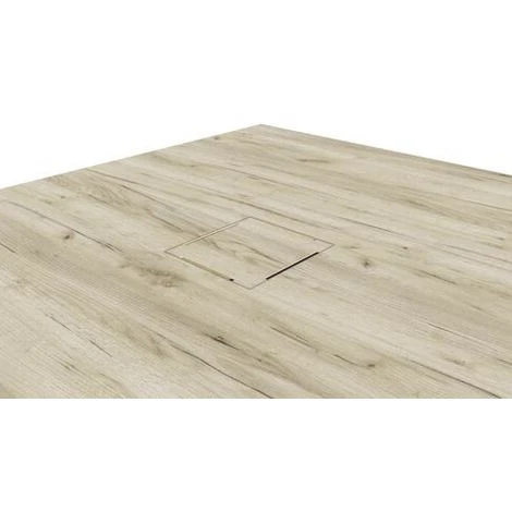 Plato De Ducha NATURO - Recortable - 80x80cm - Resina - Madera - Extra-plano 5 Plato De Ducha NATURO - Recortable - 80x80cm - Resina - Madera - Extra-plano - Imagen 3