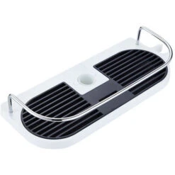 Repelente De Insectos Y Animales Estante De Ducha Barra De Ducha Sin Perforaciones Plato De Ducha Barandilla Ajustable