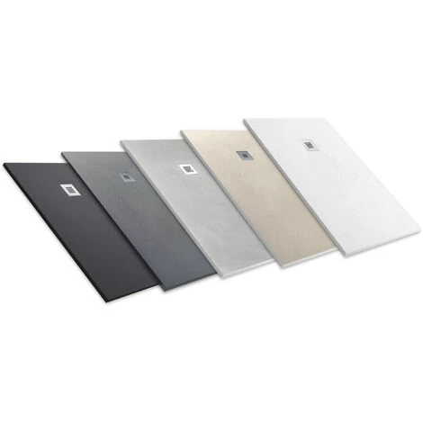 PLATO DE DUCHA RESINA EXTRAPLANO Outletaseo® - ANTIDESLIZANTE TEXTURA PIZARRA -【100x70 Cm, GRIS GRAFITO RAL-7015】 - Incluye Válvula Desagüe+Rejilla - 4 PLATO DE DUCHA RESINA EXTRAPLANO Outletaseo® - ANTIDESLIZANTE TEXTURA PIZARRA -【100x70 Cm, GRIS GRAFITO RAL-7015】 - Incluye Válvula Desagüe+Rejilla - - Imagen 2