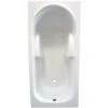 FANY Bañera Rectangular 140x70cm - ABS Y Acrílico Reforzado 3mm - Blanco -Hogar Baño Tienda 6782252 1