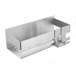 Estante De Ducha Estante De Baño Sin Perforación Autoadhesivo Carrito De Ducha Sin Perforación Estante De Baño Acero Inoxidable Con 2 Ganchos