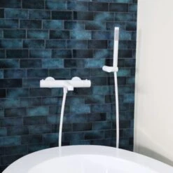 Soporte De Ducha Combinado Luisa Blanco 3 Piezas -Hogar Baño Tienda 69469391 5