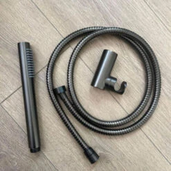 Soporte De Ducha Combinado Luisa Gun Métal 3 Piezas -Hogar Baño Tienda 69469394 4