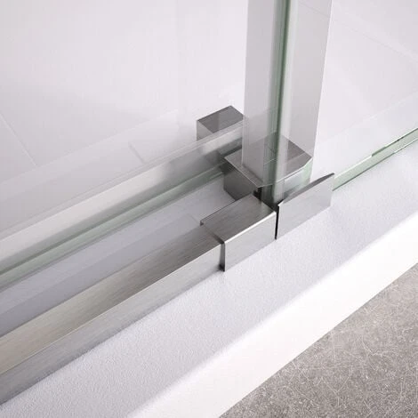 Mampara De Ducha Frontal Ducha 2 Fijos + 2 Correderas 145-150 Cm (ancho Adaptable) Altura 195 Cm Plata Brillo Vidrio 6mm Transparente Antical 5 Mampara De Ducha Frontal Ducha 2 Fijos + 2 Correderas 145-150 Cm (ancho Adaptable) Altura 195 Cm Plata Brillo Vidrio 6mm Transparente Antical - Imagen 3