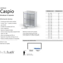 Mampara De Ducha Frontal Fijo + Corredera 95-100 Cm (ancho Adaptable) Altura 195 Cm Plata Brillo Vidrio 6mm Transparente Antical Posición Fijo Derecha 10 Mampara De Ducha Frontal Fijo + Corredera 95-100 Cm (ancho Adaptable) Altura 195 Cm Plata Brillo Vidrio 6mm Transparente Antical Posición Fijo Derecha -Hogar Baño Tienda 70239905 4