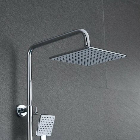 Columna De Ducha Termostática 38 Centígrados Columna De Ducha Sin Grifo Conjunto De Ducha La Ducha Fija Y La Ducha De Mano, Altura Ajustable 82-115cm 4 Columna De Ducha Termostática 38 Centígrados Columna De Ducha Sin Grifo Conjunto De Ducha La Ducha Fija Y La Ducha De Mano, Altura Ajustable 82-115cm - Imagen 2