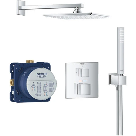 GROHE Grohtherm Cube Rainshower Allure 230 Mezclador De Ducha Empotrado 3 GROHE Grohtherm Cube Rainshower Allure 230 Mezclador De Ducha Empotrado