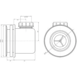 Plato De Ducha LYROS Sifón - 1200x900x40mm - Antracita - Venta-unica -Hogar Baño Tienda 71350976 5