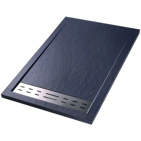 Plato De Ducha LYROS Sifón - 1400x800x40mm - Antracita - Venta-unica 3 Plato De Ducha LYROS Sifón - 1400x800x40mm - Antracita - Venta-unica