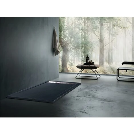 Plato De Ducha LYROS Sifón - 1400x800x40mm - Antracita - Venta-unica 4 Plato De Ducha LYROS Sifón - 1400x800x40mm - Antracita - Venta-unica - Imagen 2