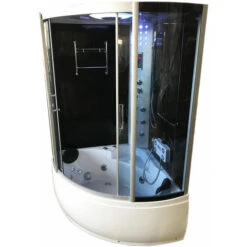 SIMBA Bañera Hidromasaje Bañera De Esquina Ducha Cabina MILAN 130 X 130 Cm H 220cm -Hogar Baño Tienda 7171050 3