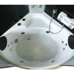 SIMBA Bañera Hidromasaje Bañera De Esquina Ducha Cabina MILAN 130 X 130 Cm H 220cm -Hogar Baño Tienda 7171050 5