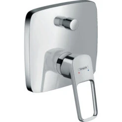 Hansgrohe Set De Ducha Empotrable Logis Loop Con Mezclador Monomando, Ducha Fija Cuadrada, Teleducha De 2 Chorros Y Caño, Cromo -Hogar Baño Tienda 73037444 4