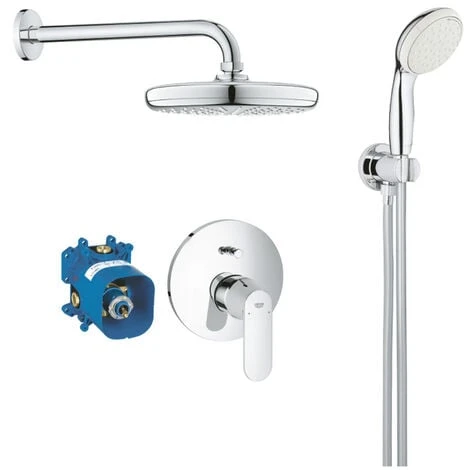 Grohe Eurosmart Cosmopolitan Conjunto De Ducha Empotrado Todo En 1 Con Ducha Fija TEMPESTA 210 + Teleducha 2 Chorros, Cromo (25183001) 3 Grohe Eurosmart Cosmopolitan Conjunto De Ducha Empotrado Todo En 1 Con Ducha Fija TEMPESTA 210 + Teleducha 2 Chorros, Cromo (25183001)