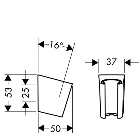 Hansgrohe Porter's. Soporte De Pared Bronce Cepillado (28331140) 4 Hansgrohe Porter's. Soporte De Pared Bronce Cepillado (28331140) - Imagen 2