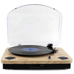 Tocadiscos Bluetooth Marconi PRIXTON - Reproductor Y Convertidor De Vinilos - Madera