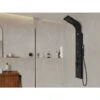Columna De Ducha Con Hidromasaje TYRA - Negra - 20x150 Cm - Venta-unica -Hogar Baño Tienda 74130974 1
