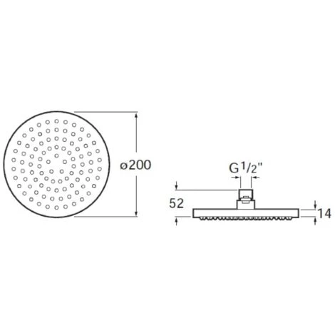 Roca Rociador De Pared O Techo Orientable De ABS Cromado. No Incluye Kit/brazo Soporte A Pared / Techo 4 Roca Rociador De Pared O Techo Orientable De ABS Cromado. No Incluye Kit/brazo Soporte A Pared / Techo - Imagen 2