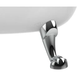 Roca Savanha / Garra De León: Conjunto De 4 Pies Cromados