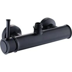 Conjunto De Ducha - Ducha De Lluvia De 20 Cm - Con Grifo Monomando De Ducha - Negro - Para Zurdos -Hogar Baño Tienda 76153513 4