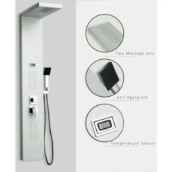 DP Grifería - Columna De Hidromasaje En Aluminio Color Blanco Modelo Bahamas 10 DP Grifería - Columna De Hidromasaje En Aluminio Color Blanco Modelo Bahamas -Hogar Baño Tienda 7764963 4