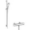HANSGROHE Crometta Vario Combinación De Ducha Con Barra 65 Cm / Ecostat 1001 CL Blanco/cromo - 27812400