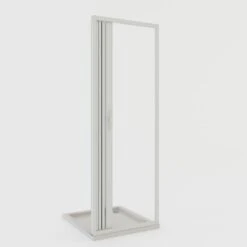 Puerta De Ducha Plegable De Pvc Reducible Reversible H 185 Cm Mod. Giglio Con Apertura Lateral 75 Cm -Hogar Baño Tienda 78175917 2